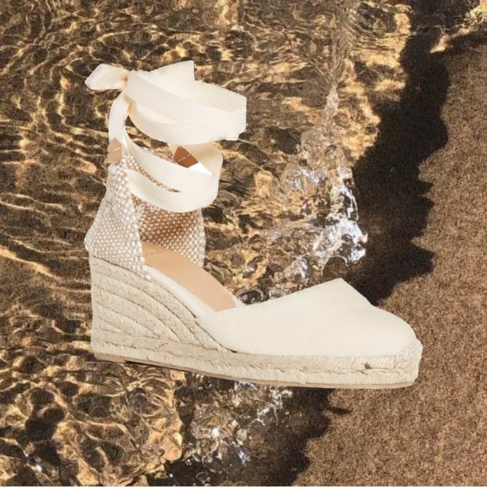 Casteñer Carina Ankle Tie Espadrille Wedges | Women’s 8 / 38